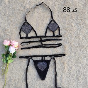 کاستوم گارتر قلبی مشکی کد 88