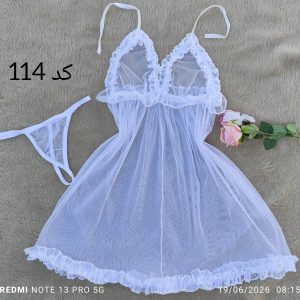 پیراهنی توری عروس کد 114
