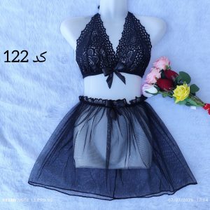 ست سوتین و دامن مشکی کد 122